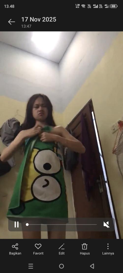 Pake handuk ijo