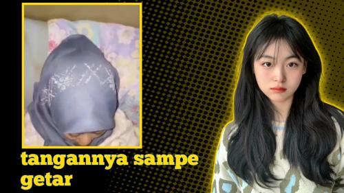 Tangannya sampe getar