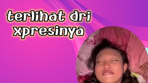 Terlihat dari xpresinya