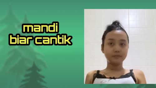 Mandi biar cantik