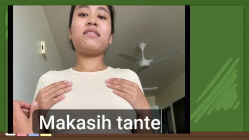 Makasih tante
